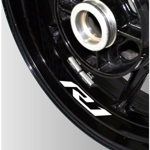 New Motorcycle Reflective wheel Tire logo creative stickers rim inner Decorative waterproof decals For YAMAHA R1 r 1