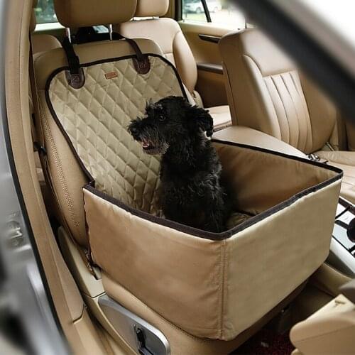 Dog Cat Travel Portable Dog Seat Protection Non-slip Safety Belt Pet Car Booster Front Seat Cover Waterproof Tool 2021 New