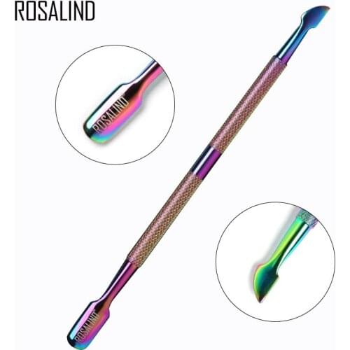 Stainless Steel Nail File Cuticle Pusher And Autter Cuticle Pusher Nail Cleaner Manicure Pedicure Tools Dropshipping TSLM1