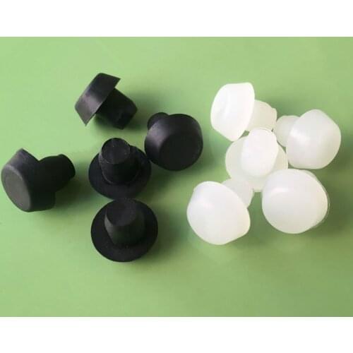Plastic Blanking End Caps Tube Pipe Inserts Plug Bung Hole Plugs Black / White