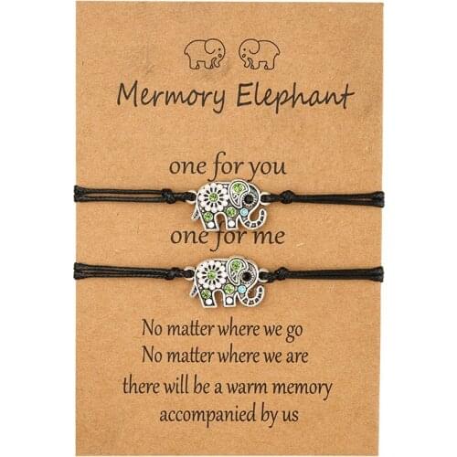 Valentines Day Gift for Girlfriend Boyfriend Present Elephant Bracelet Party Favor Romantic Love Gift