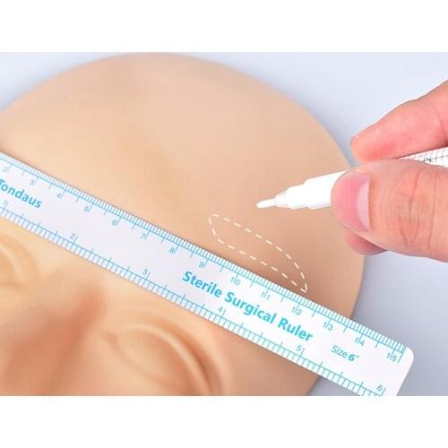 White Ink Eyebrow Marker Pen Tattoo Accessory Microblading Surgical Skin Pen