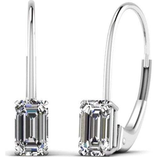 NurmWung Minimalist Creative Earrings Geometric Square Fashion Sweet OL Inlaid Zircon Earrings for Women Featured Jewelry Gifts