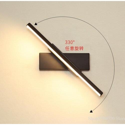 Rotatable Led Wall Lamp Bedside Lamp Wall Lamp Bedroom Nordic Simple Creative Living Room Room Lamparas Pared Wall Saconces