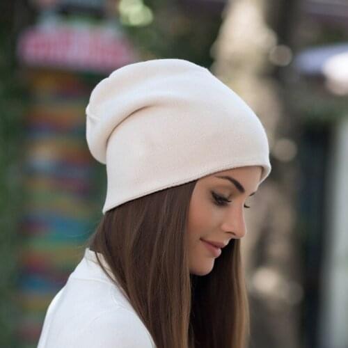 Women Knitting Hat Popular Ladies Beanie Cap Spring Autumn Fashionable Wool Knitted Hats