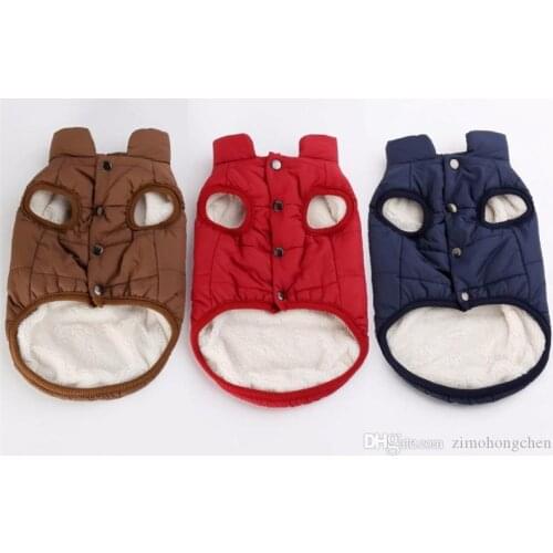 Pet Dog Vest Jacket Clothing Autumn Winter Windproof Warm Dog Clothes Coat for Small Medium Large Dogs XS-3XL