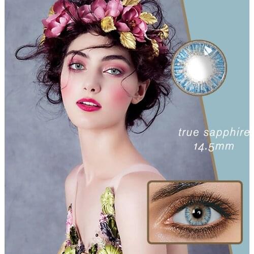 1 Pair Eye Beautiful Pupil Color Colorful Female Dia 14.5mm Cute Multicolor Halloween Party Gift Cartoon Girl Decoration Cosplay