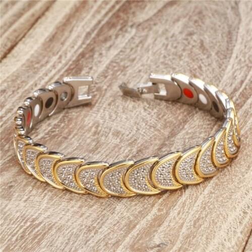 1 Pc Magnetic Bracelets Copper Nagetive Ion Far Infrared Germanium Health Care Bracelet Bangle Reduce Fatigue Unisex Jewelry