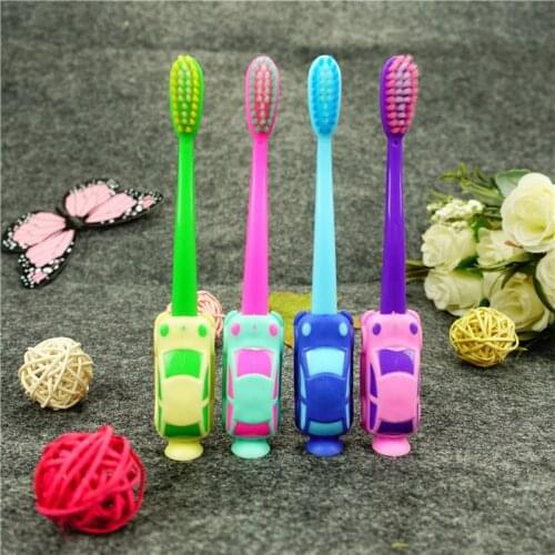 1Pcs Baby Boy Car Soft-bristled Toothbrush Smiling Car Tooth Cleaner Baby Kids Training Dental Care Child Teeth Brushes Set