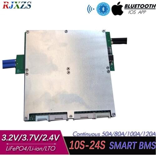 30S 50A/80A/100A/120A smart board LTO BMS/PCM/PCB battery protection board for 30 Pack 18650 LTO Battery Cell (ANT BMS)