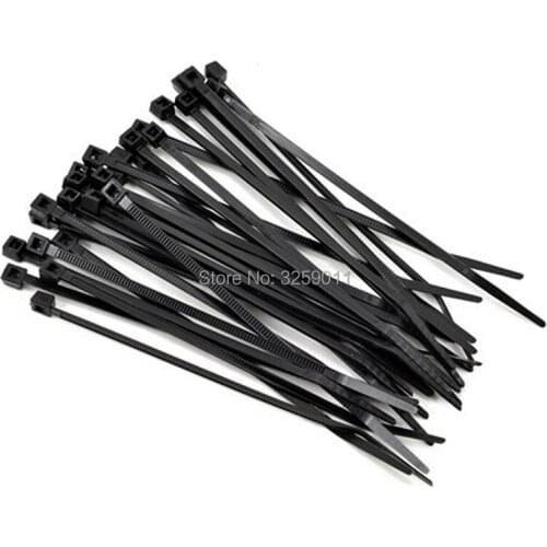 100PCS Industrial Durable Self Locking Nylon Cable Ties 3*100 100mm 4 inch white black zip tie with push mount