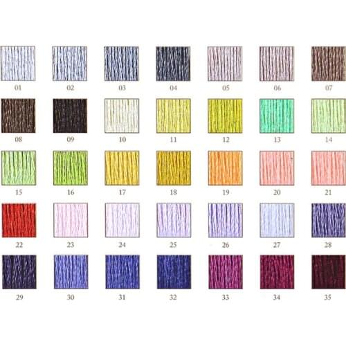 35 DM*C new Colors 10pcs per pack cotton embroidery floss Double mercerized 8meters.pcs 6 Strands ROSE TO ME