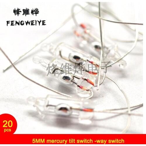 5MM mercury tilt switch -way switch ( 20 )