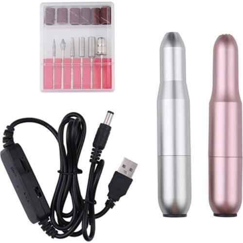 20000RPM Electric Manicure Machine USB Nail Drill For Acrylic Nail Gel Polish Professional Milling Nail Files Salon Tool
