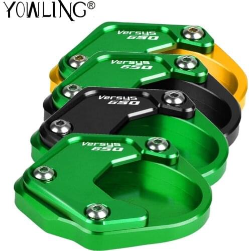 Motorcycle Side Stand Enlarge Plate Kickstand Extension For Kawasaki Versys650 Z400 Ninja400 KLX250 Ninja 400 KLX 250 Versys 650