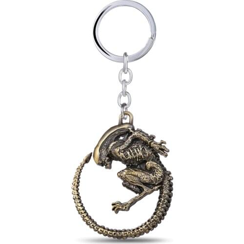 MS JEWELS Alien V Predator Keychain Metal Key Rings For Gift Chaveiro Key Chain Jewelry Key Accessories