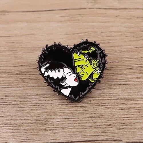 BG1172 Bride 90s Horror Movie Jewelry Pins for Backpacks Lapel Enamel Pins and Brooches for Women Bags Badges Fan Gifts