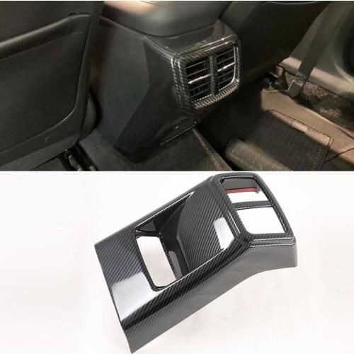 For KIA K5 2020 1PC Carbon Fiber ABS Car Rear Air Conditioning Vent Outlet Cover Trim Car Styling