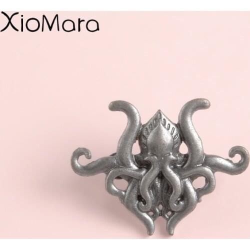 H.P. Lovecraft Cthulhu Lapel Pin Cthulhu Mythos Octopus Horrific Novel Howard Phillips WOW Jeans Shirt bag Brooches Enamel Pins