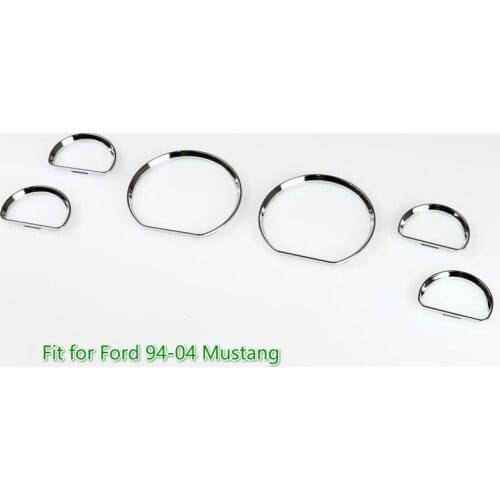 Chrome Speedometer Gauge Dial Ring Instrument Panel Ring fit for FORD MUSTANG 1994 - 2004 Models