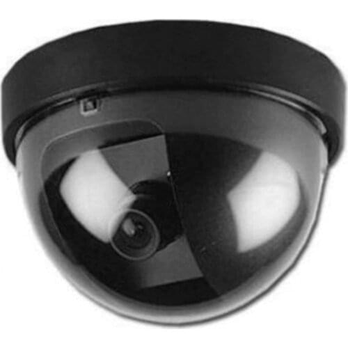 Simulated Security Camera High Quality Durable Fake Dome Dummy Camera With Flash LED Light Indoor Outdoor