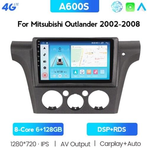 IPS 6+128G For MItsubishi Airtrek Outlander 2001-2005 Android 10 Car Radio Multimedia Video Player Navigation GPS Cooling Fan