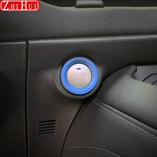 Engine Ignition Start Stop Button Trim Cover One Button Start Button Ring For GWM Haval Hover F7 F7X 2019 2020 2021 Accessories