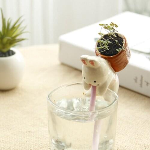 Creative super cute animal pet thirsty thirsty mouths water absorption in plants potted green promotional gifts wholesale