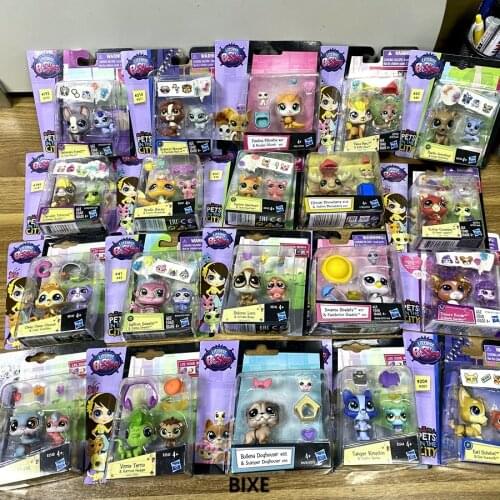 Littlest LPS Pet Shop Animal Pets in the City Cat Puppy Rabbit Horse Goose Deer Interactive Mini Figurines Child Toys Gifts