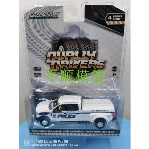 1/64 Greenlight 2019 fords F-350 x Birds of prey Florida police Model Cars Toys Collection Metal Die-cast Simulation