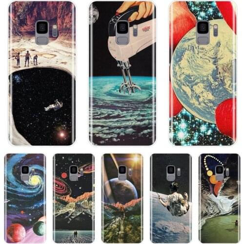 Art Space Star Soft Silicone Phone Case For Samsung Galaxy S5 S6 S7 Edge S8 S9 Plus Back Cover For Samsung Galaxy Note 4 5 8 9