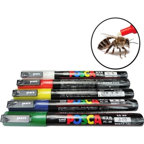 5PCS /Sets Queen Bee Marking beekeeper Marker Pen Beekeeping Plastic Marks Pen 5 Colours White Yellow Red Green Blue bee tools