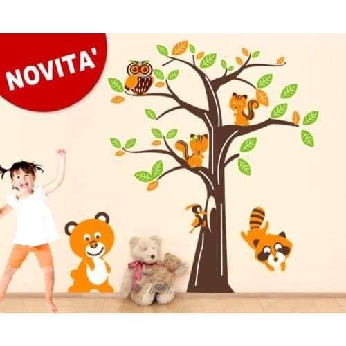 Wall sticker for kids-forest 4-measures 180x150 cm-wall decoration, wall stickers wallpaper