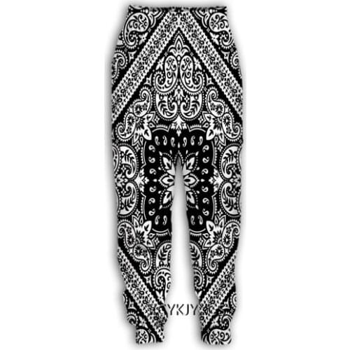 New Bandana Pattern 3D Print Causal Clothing Fashion Men Women Tracksuits Crewneck Hip Hop Pants Plus Size S-7XL streetwear men