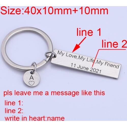 Personalized Custom Everything Keychain Gifts To Friends Sisters Brothers Family Gifts Fashion Trend Creative Accessories