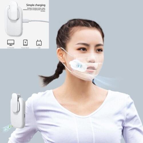 Portable Mini USB Mask Fans Reusable Mask Clip-on Air Filter Rechargeable Exhaust Mini Fans Ventilateur Cooler Cooling Mini Fan