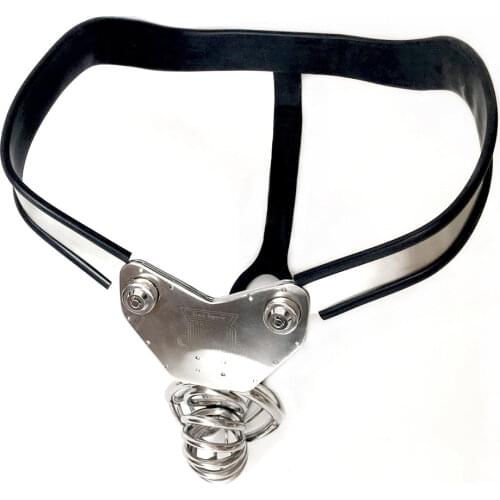 2017 New chastity stainless steel chastity belt male men electro chastity sex chastity belt with anal plug cage ball stretcher