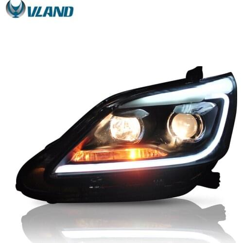 VLAND manufacturer for INNOVA headlamp 2012-2015 LED DRL plug and play headlights for toyota innova