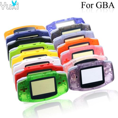 YuXi Plastic Shell Luminous Clear Case Cover Housing For Nintendo Gameboy Advance For GBA Console