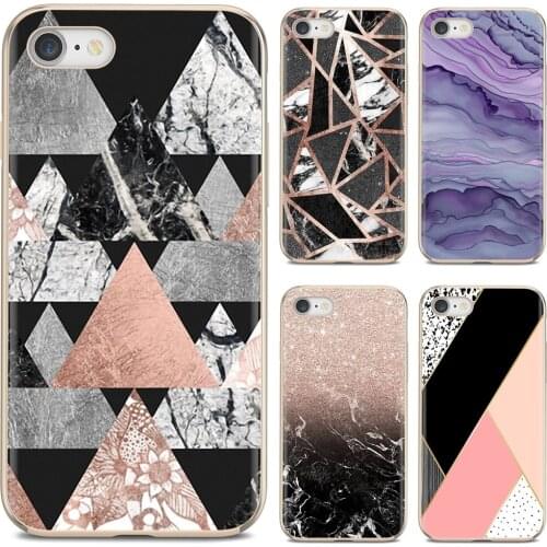 Rose Gold Glitter Marble Buy Silicone Phone Case For iPhone iPod Touch 11 12 Pro 4 4S 5 5S SE 5C 6 6S 7 8 X XR XS Plus Max 2020