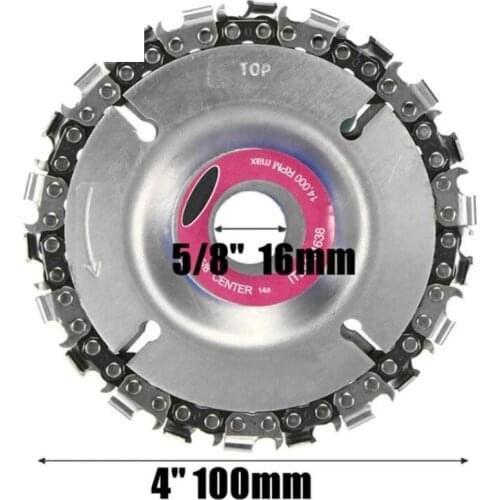 1 PCS 22 Teeth 4-inch Angle Grinder Chain Disc Woodworking Chain Disc Grinder Disc Angle Grinder Chain Disc