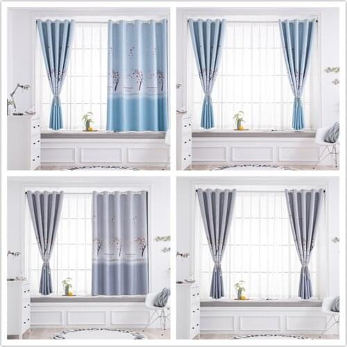 GY2851 Long-Eared Rabbit Printing 1PC Short Curtain Living Dining Room "Customise" Bedroom