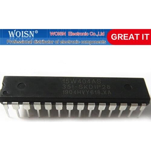 1pcs/lot STC15W404AS-35I-SKDIP28 STC15W404AS-35I DIP28 STC15W404AS DIP-28 In Stock