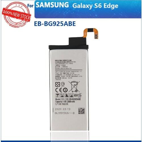 100% Original 2600mAh EB-BG925ABE For Samsung GALAXY S6 Edge G9250 G925FQ G925F G925S S6Edge G925V G925A Battery