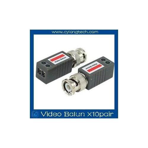 10pair/lot Camera CCTV BNC Passive Video Balun Transceiver Cable, Coaxial Adapter, Free Shipping Dropshipping