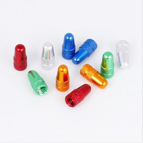 2Pcs Aluminum Bicycle Valve Bicycle Tire Bicycle Valve Color Aluminum Alloy French Valve Cover Accessories Bicycle Repair