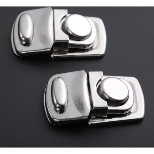 2Pcs Antique Silver Lock Jewelry Chest Gift Box Suitcase Bag Buckles Hasp Latch Catch Clasp Furniture Hardware 28x45mm