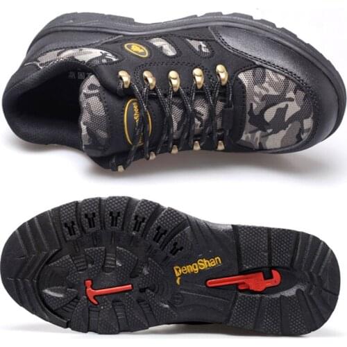 2019 Autumn Steel Baotou Anti-piercing Work Safety Shoes Mens Trekking Tactical Military Boots Mens Wear-resistant Work Shoes