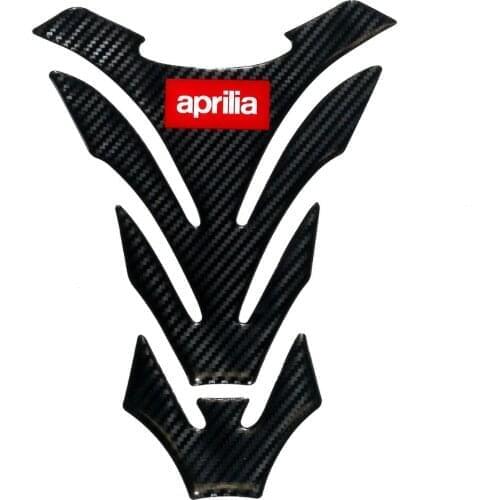 3D Carbon Fiber Motorcycle Fuel Tank Pad Cover Protector Decal Stickers For Aprilia