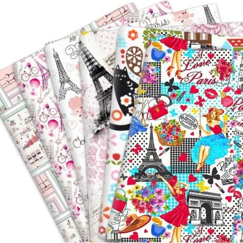 50*145cm 100% Cotton Material Fabric Cartoon Polyester Cotton Patchwork Sewing Quilting Fabrics Needlework DIY Cloth Sewing